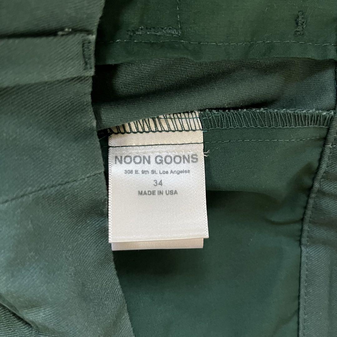NOON GOONS ワイドチノ 34 L相当 グリーン
