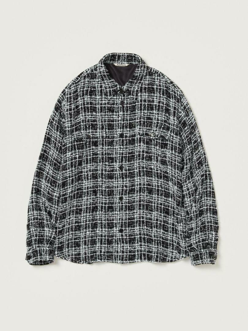 コモリ希少品 HOMESPUN SUMMER TWEED SHIRTS BLOUSON