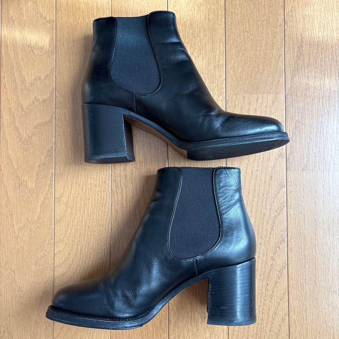 CHANEL G33353 ココマーク サイドゴアブーツ ブラック 38C CHANEL G33353 ココマーク サイドゴアブーツ ブラック 38C