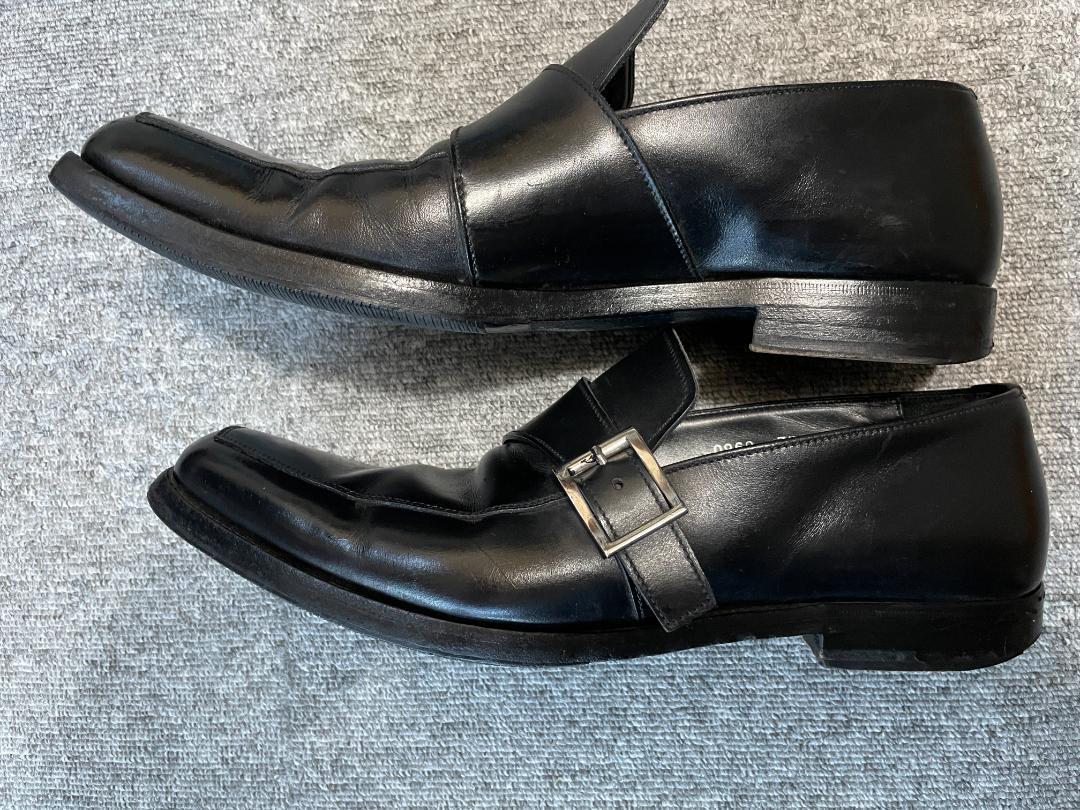 PRADA モンクストラップ　ビジネスシューズ　７１/２（イタリア製）