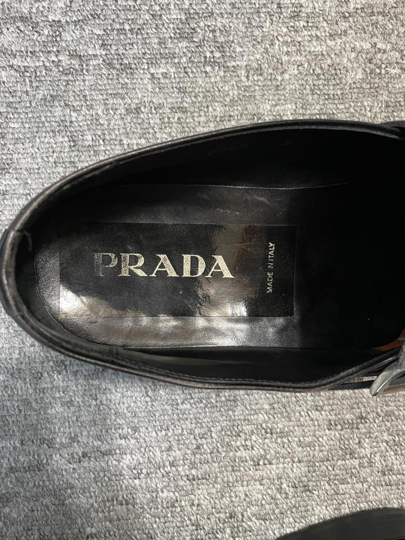 PRADA モンクストラップ　ビジネスシューズ　７１/２（イタリア製）