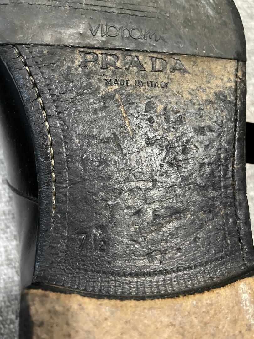 PRADA モンクストラップ　ビジネスシューズ　７１/２（イタリア製）
