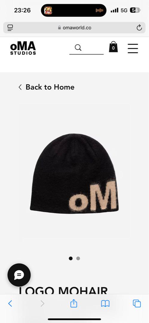 oMA モヘア ビーニー