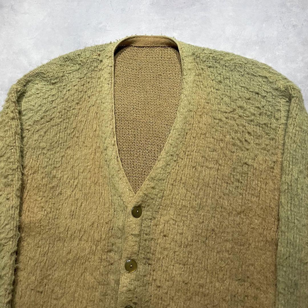 60-70’s vintage mohair cardigan big size