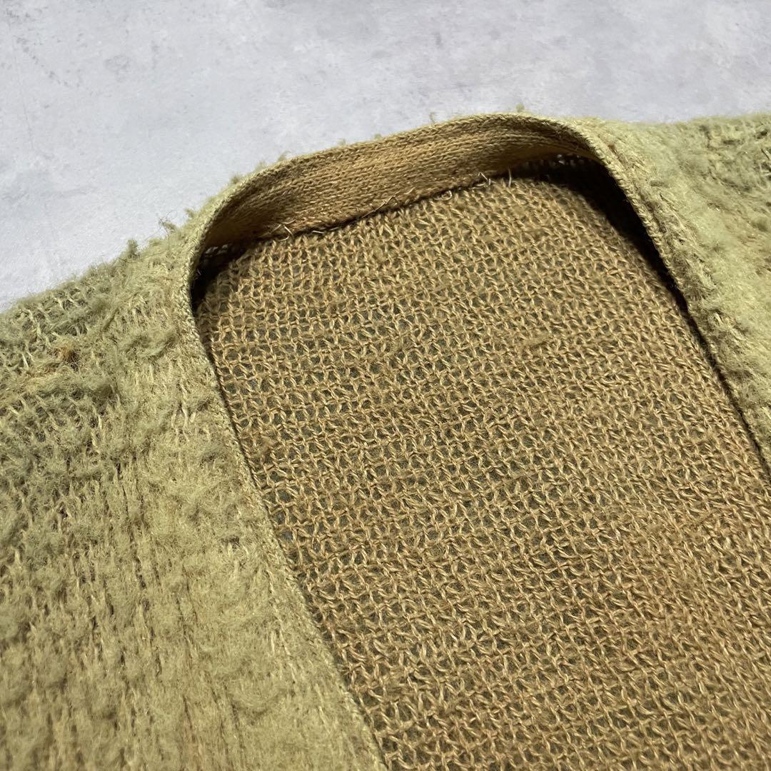 60-70’s vintage mohair cardigan big size