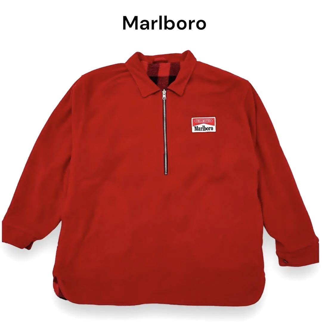 Marlboro マルボロ  90s リバーシブル フリースプルオーバー XL
