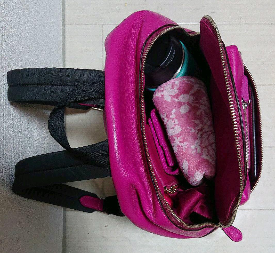 定番通販 専用のお品物です COACH 大きめのレザーリュック ビビッドピンク 2lfr3-m74017767960 在庫大得価