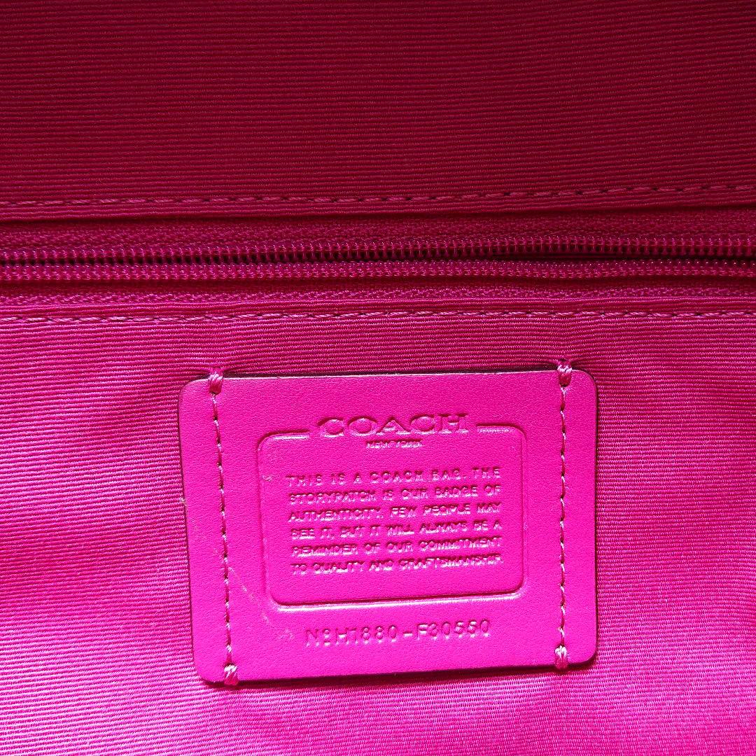 定番通販 専用のお品物です COACH 大きめのレザーリュック ビビッドピンク 2lfr3-m74017767960 在庫大得価