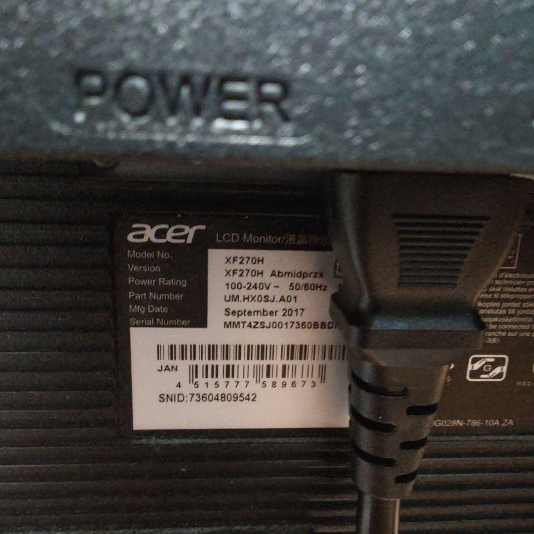 acer XF270H A ゲーミングモニター