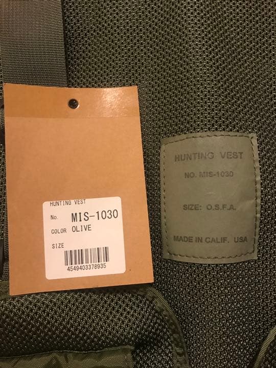 MIS ハンティングベスト MIS-1030 HUNTING VEST 美品