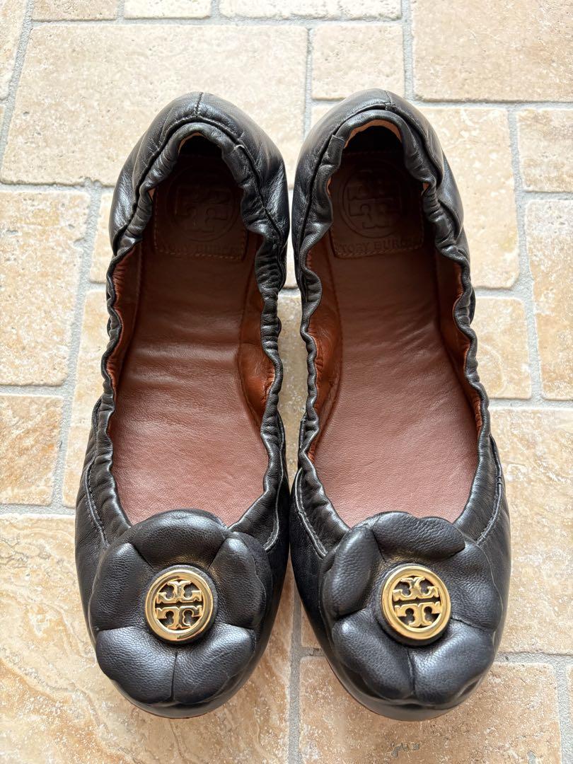 ¥7,300→¥6,500トリーバーチ カメリア　バレエシューズ/6M 23cm