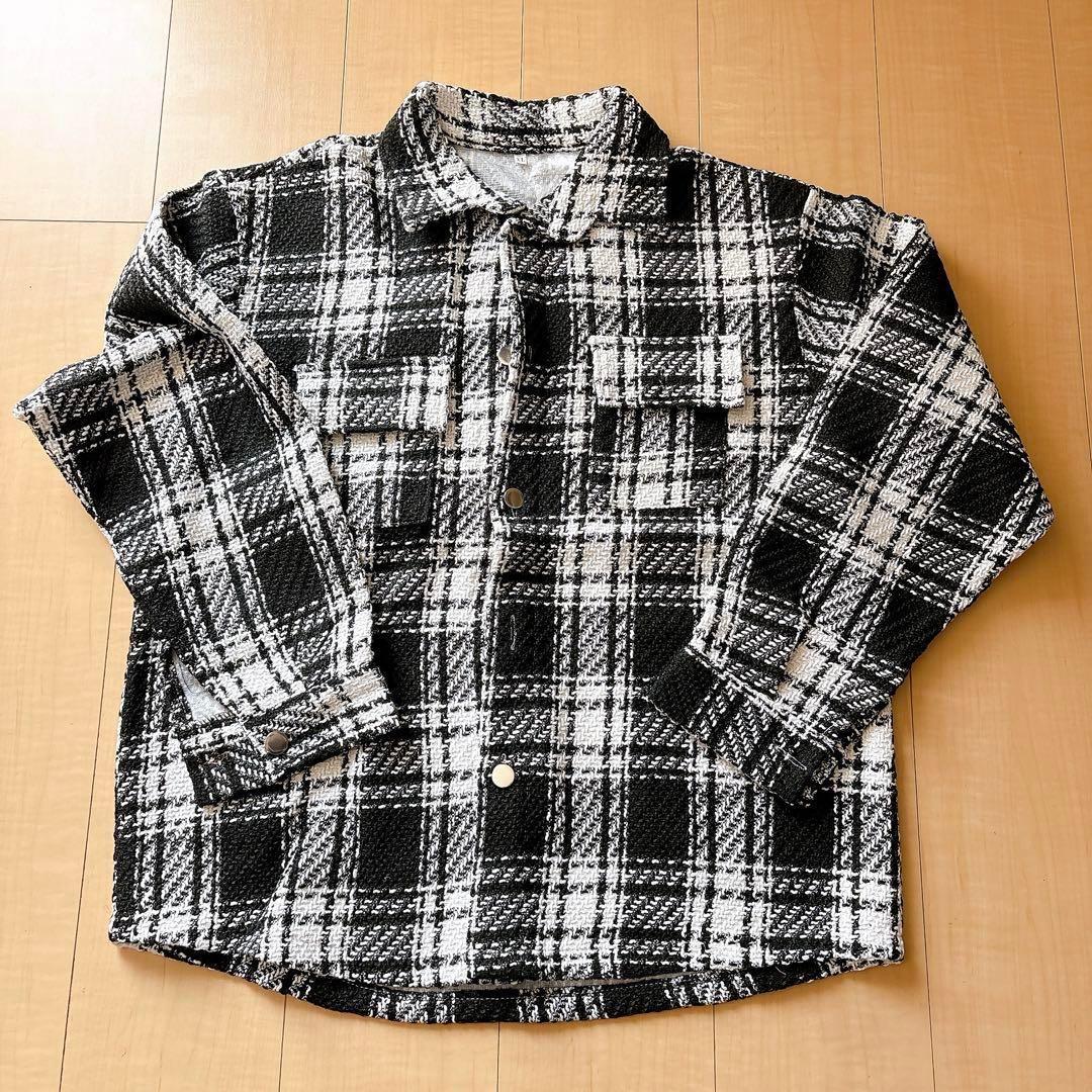 【新品未使用】チェック柄ジャケット XLサイズ　おしゃれ