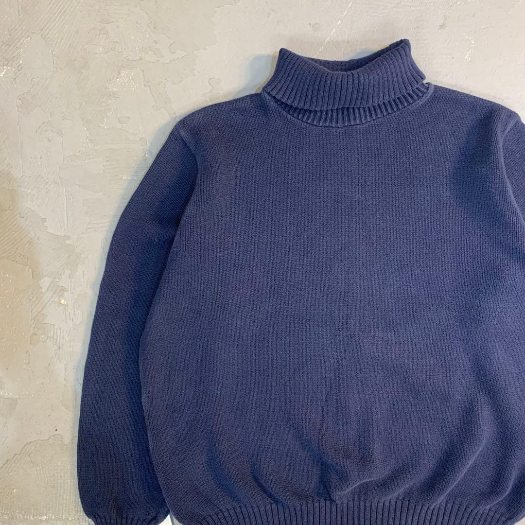 9WE107 90's USA製 LANDS'END コットンニット