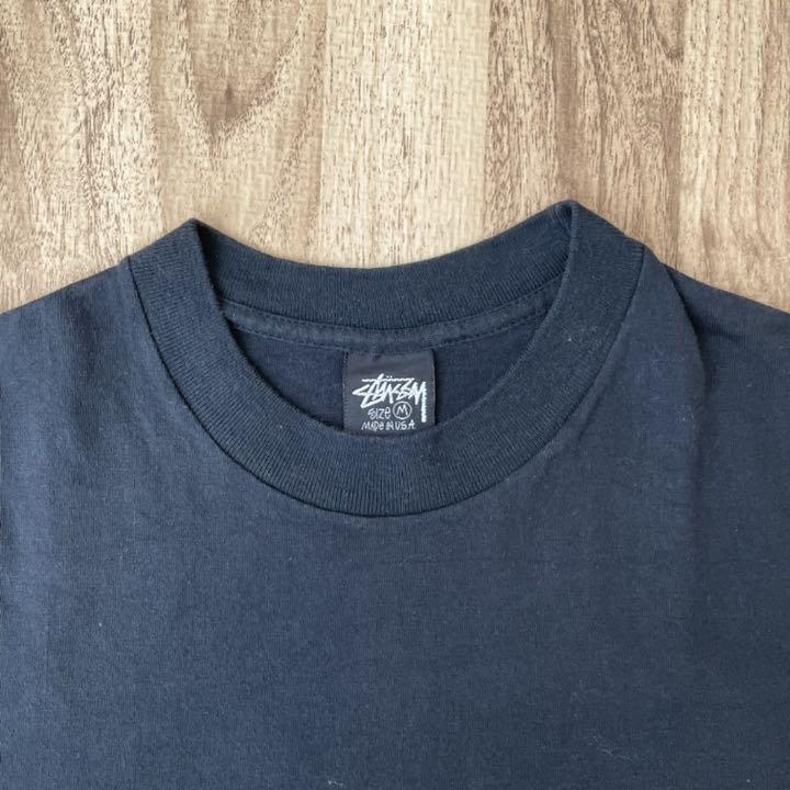 80s OLD STUSSY POCKET LOGO Tシャツ XL 初期 Tシャツ/カットソー(半袖/袖なし) 【正規品質保証】