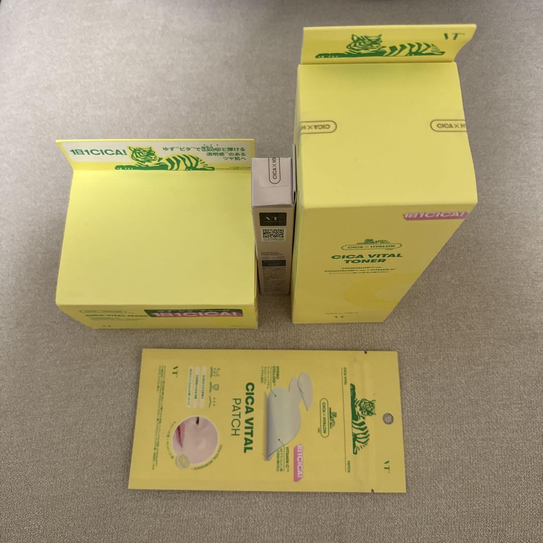新品　CICA VITAL スキンケア4点セット 新品未開封】VT CICA VITAL スキンケア 4点セット - メルカリ