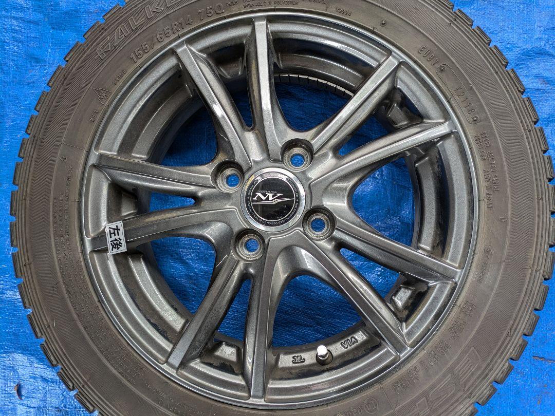 軽自動車用 WEDS 14インチホイール スタッドレスタイヤ①
