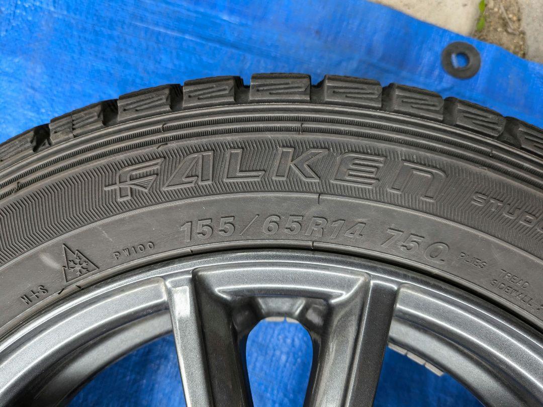 軽自動車用 WEDS 14インチホイール スタッドレスタイヤ①