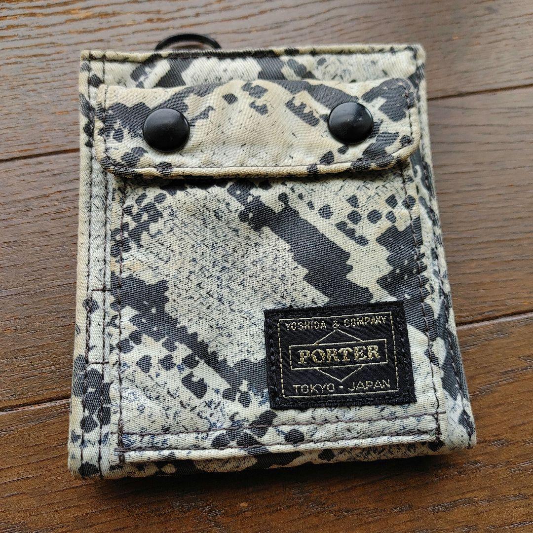 HEAD PORTER ヘッドポーター パイソン柄 二つ折り財布 ポーター