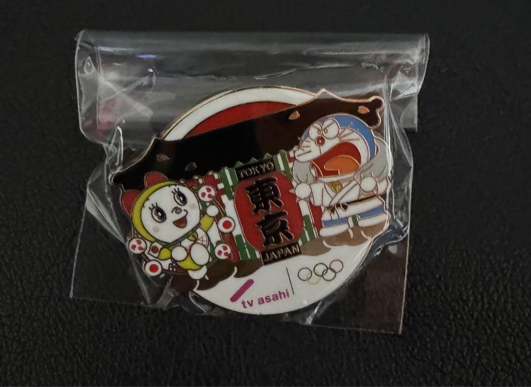 東京オリンピック　ドラえもん　ピンバッジ　ピンズ　新品　テレビ朝日