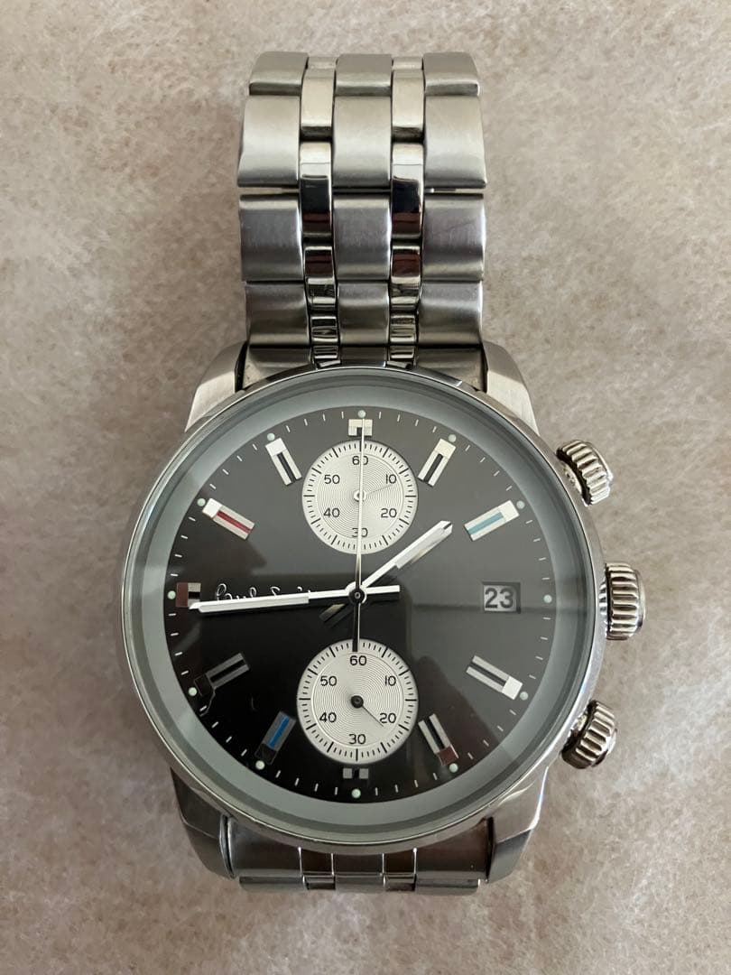 稼働★Paul Smith クロノグラフ メンズ QZ腕時計 電池新品 稼働★Paul Smith クロノグラフ メンズ QZ腕時計 電池新品