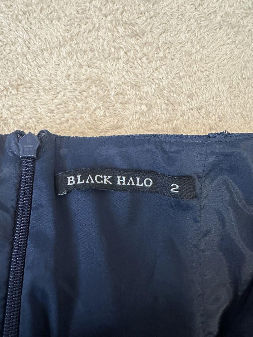 BLACK HALO ワンピース ドレス パーティー ネイビー BLACK HALO ワンピース ドレス パーティー ネイビー