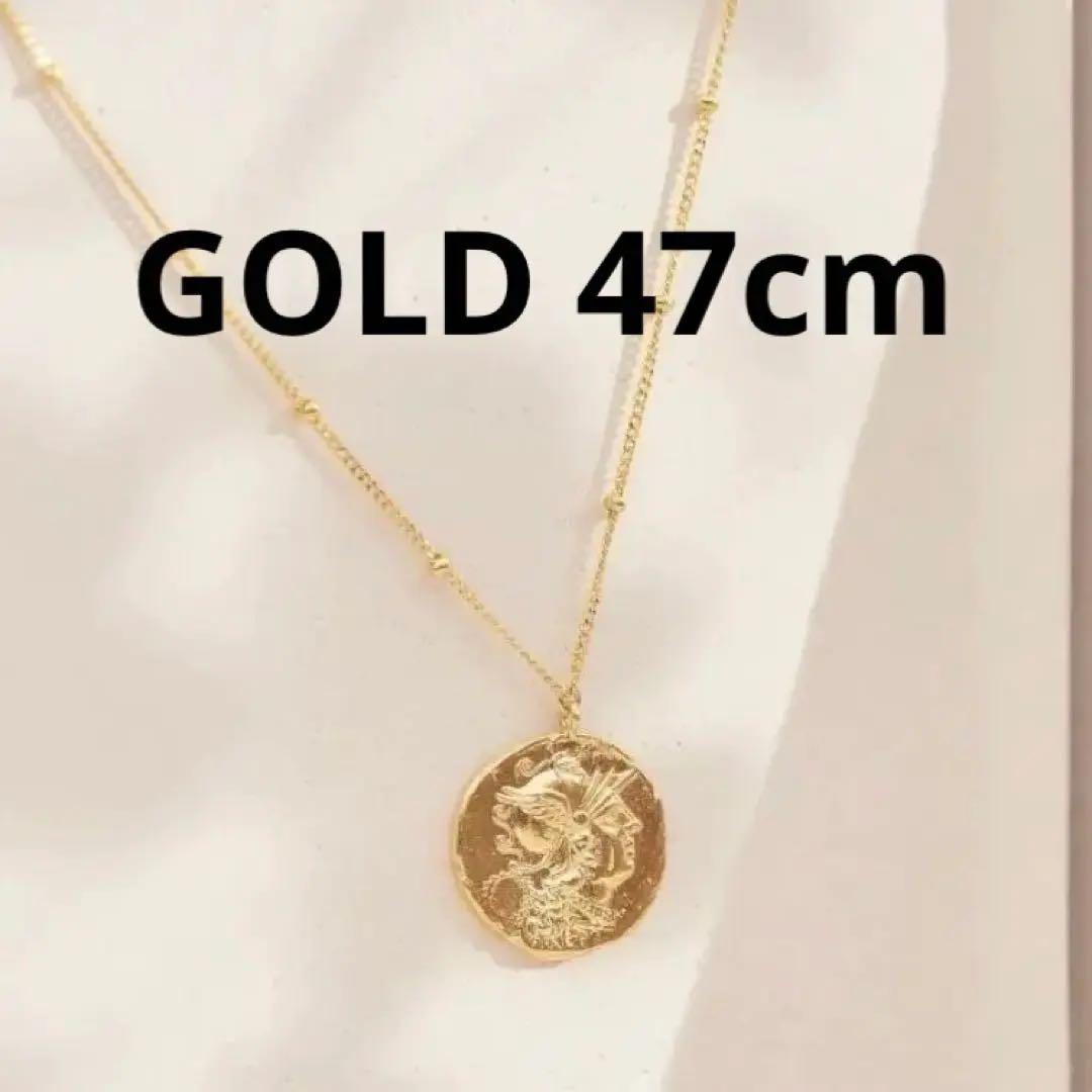♡MARIHA風♡ゴールドコインペンダントネックレス47cm