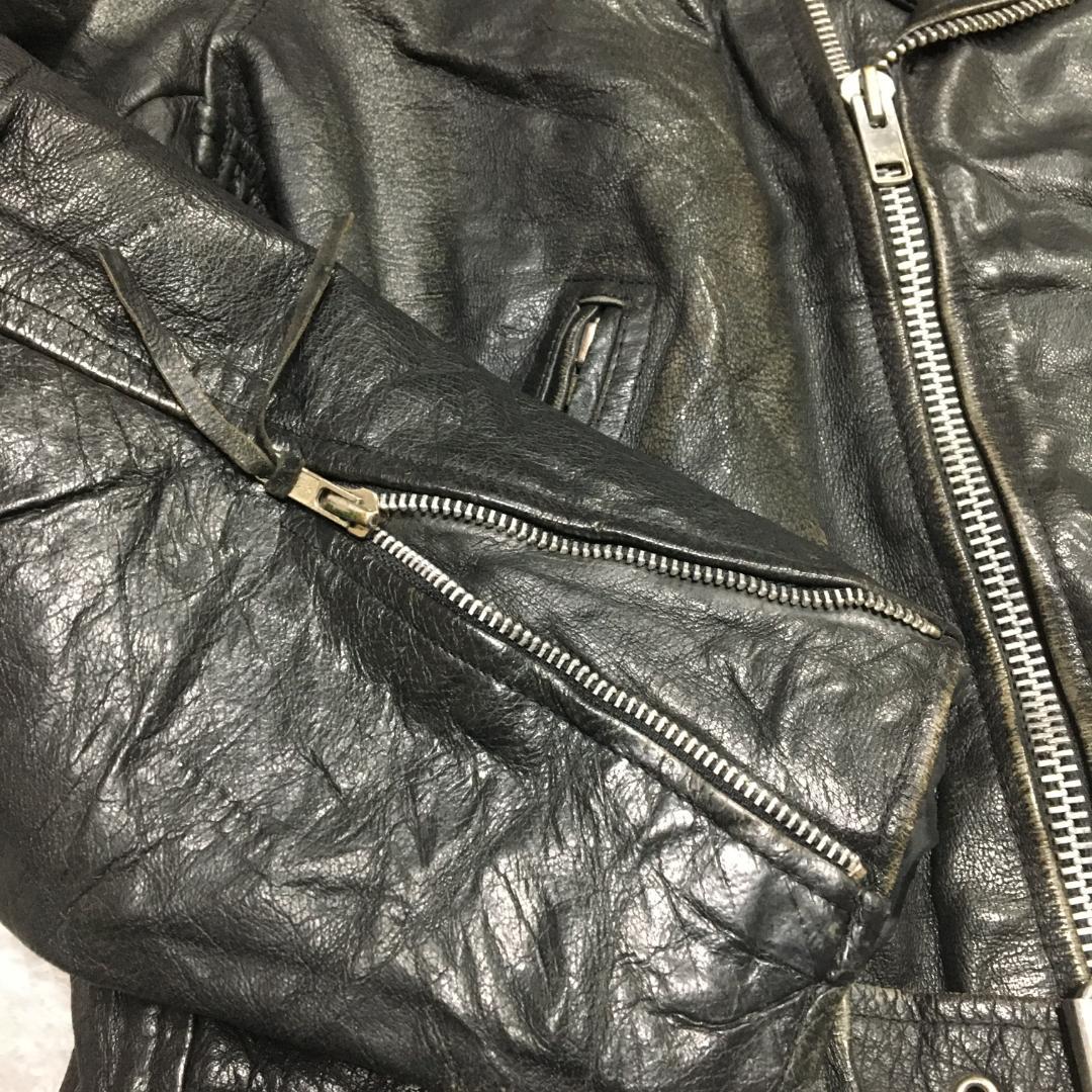 開梱 設置?無料 】 FIRST ダブル ライダースジャケット ブラック