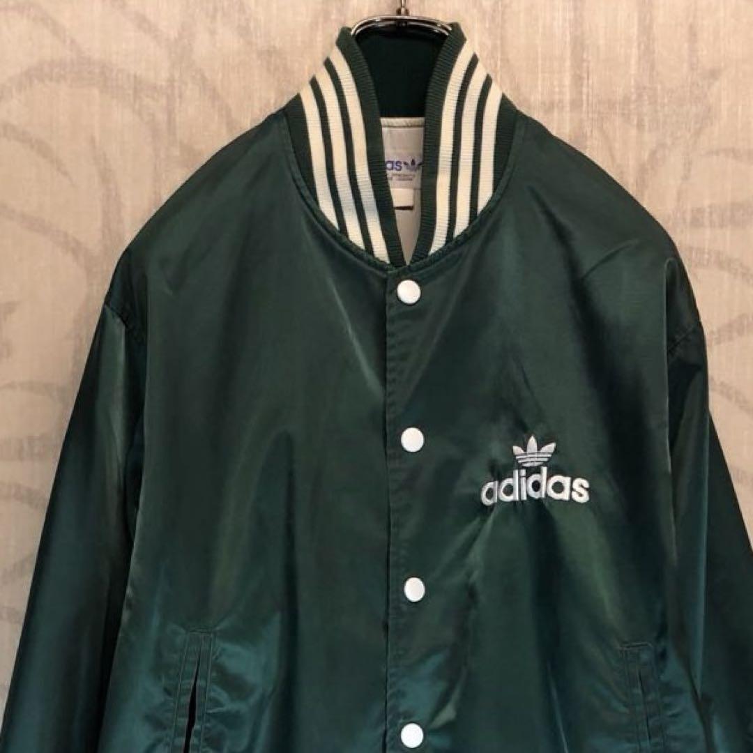 アディダス adidas 80s スタジャン ダークグリーン トレフォイル