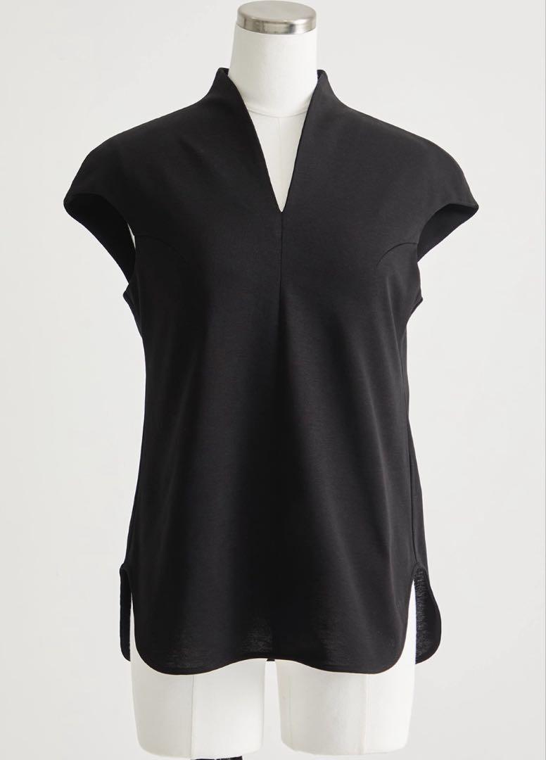 新品タグ付マメCotton Jersey French Sleeve Top