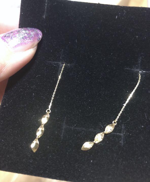 K18♡揺れるアメリカン♡キラキラピアス♡ 最高の