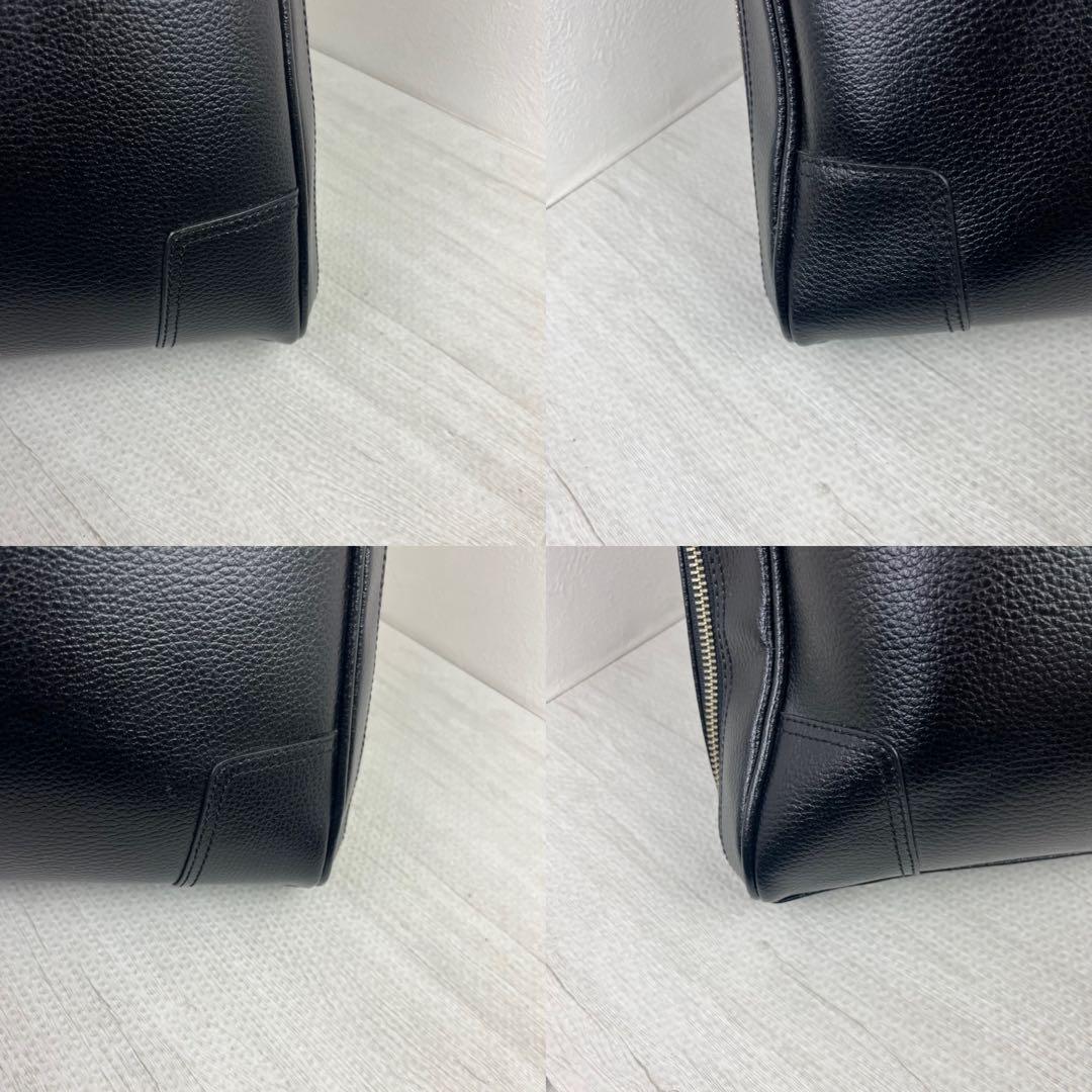 極美品✨ タケオキクチ ビジネスバッグ レザー ブラック 鍵付き A4
