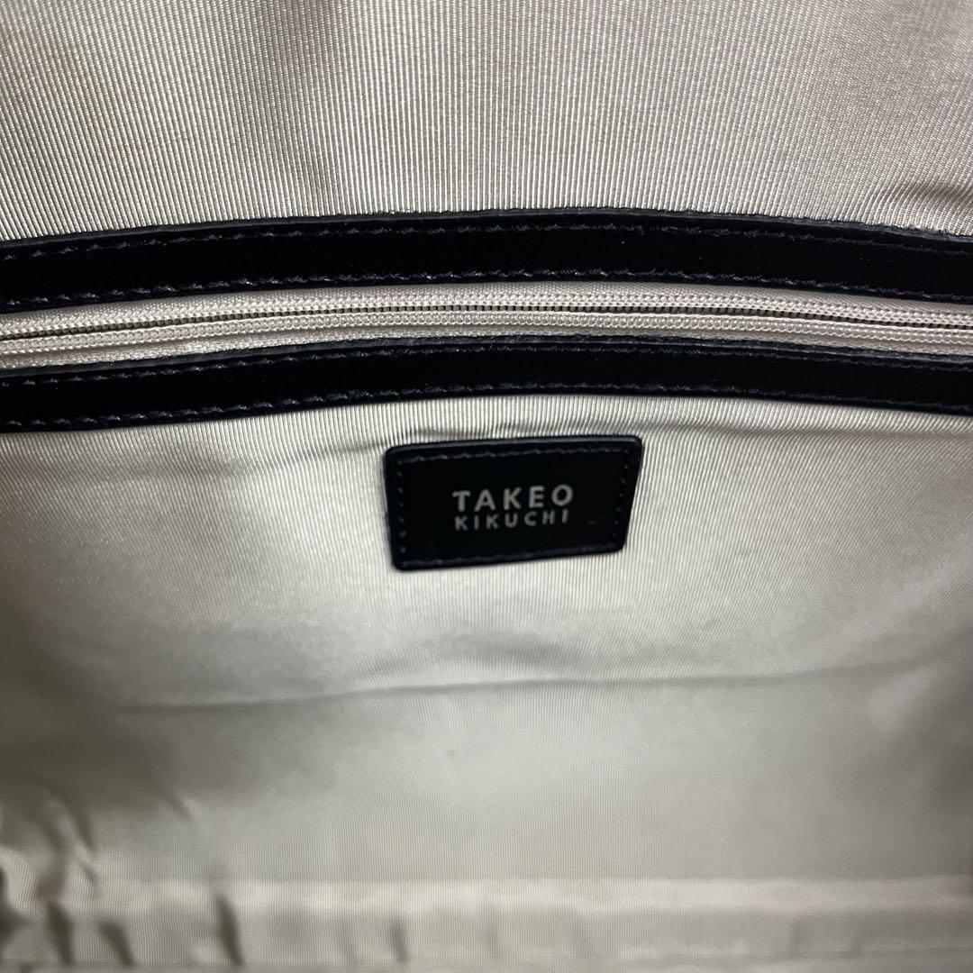 極美品✨ タケオキクチ ビジネスバッグ レザー ブラック 鍵付き A4