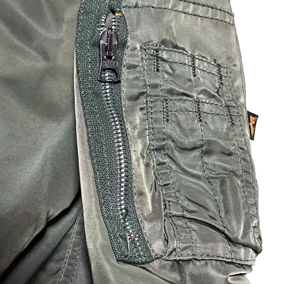 【アルファインダストリーズ】　USA フライトジャケット　ma-1 Lサイズ