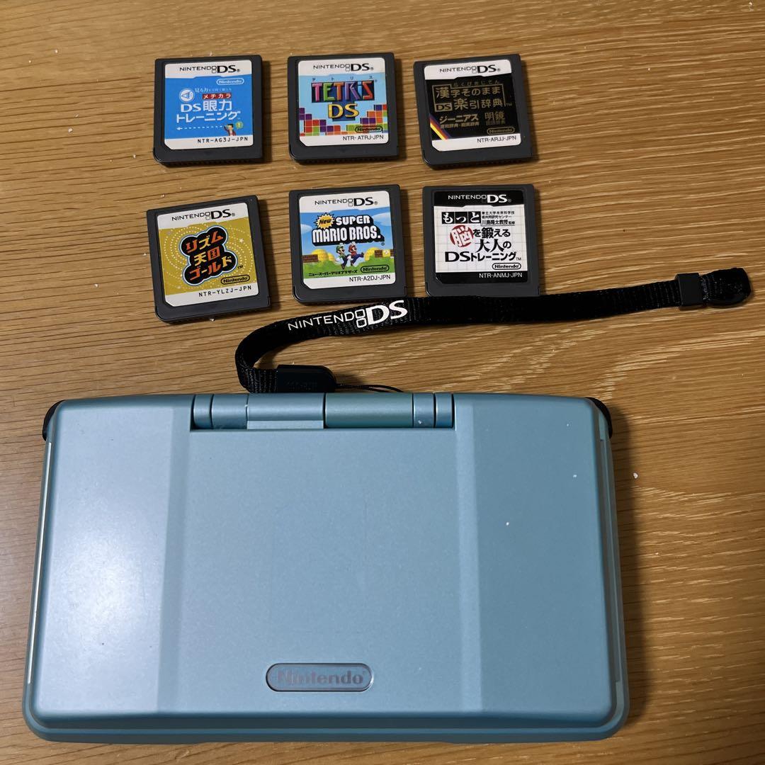 初代Nintendo DS 本体 ❗️青色 ゲームソフト6本付き‼️