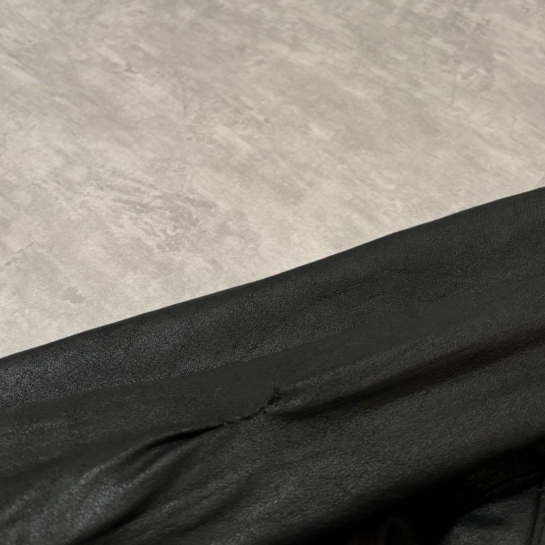 ★90s CHAPS RALPH LAUREN レザージャケット BLK