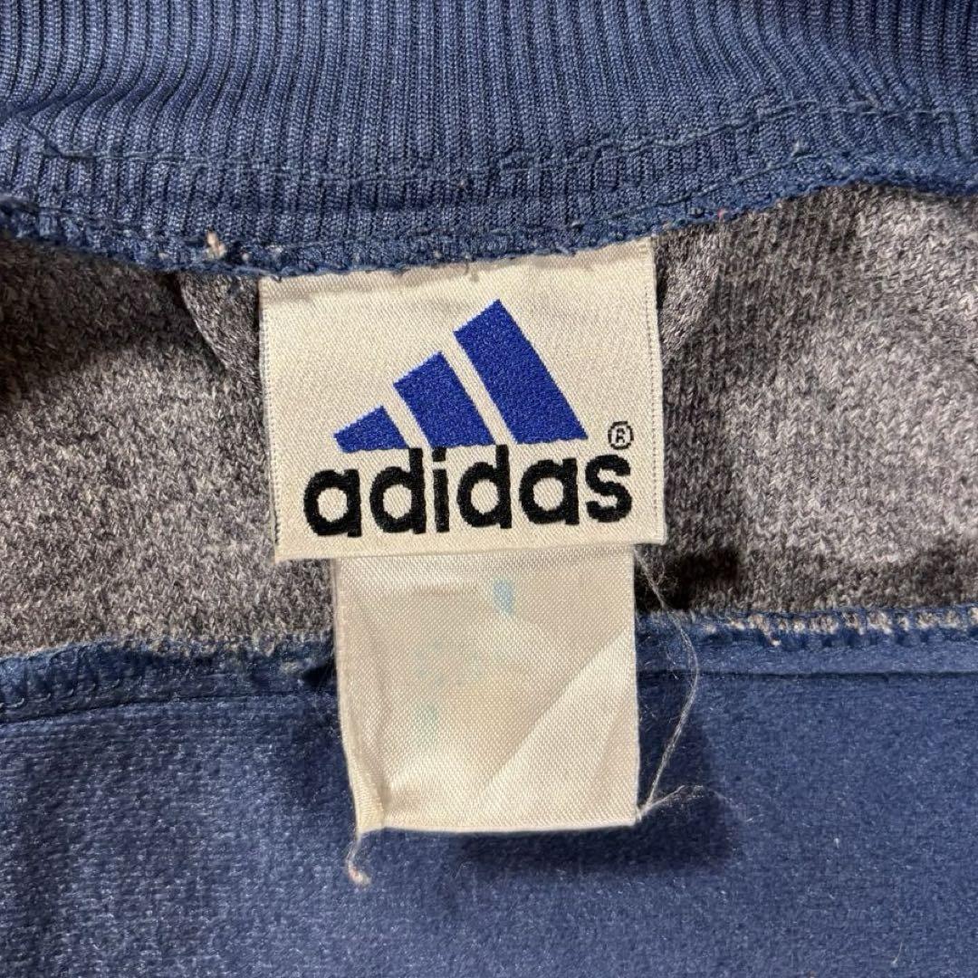 90s古着 adidas トラックジャケット 刺繍ロトレフォイルM L