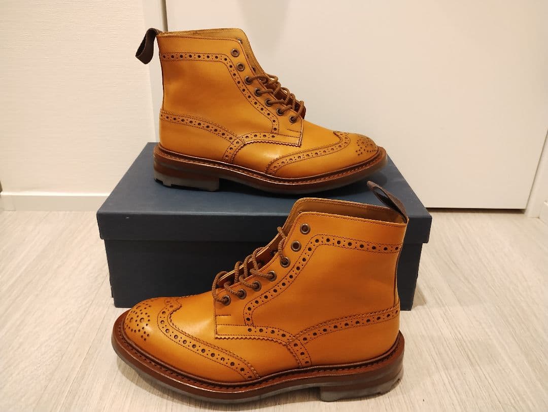 げ TRICKER S トリッカーズ カントリーブーツ 革靴 モールトン25cm Tricker s
