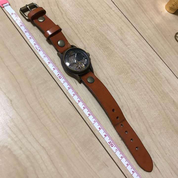 超特価格安 機械式時計 ジャンク品 CsjFT-m74048594629 レザーベルト 安い即納