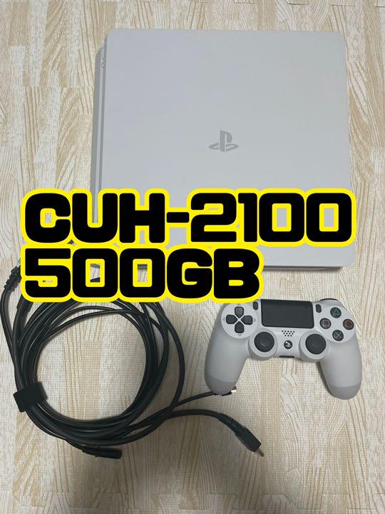 ワンピなど最旬ア! 家庭用ゲーム本体-PS4 本体 ホワイト 500GB CUH 【大注目】 本体 PS4 500GB ホワイト CUH-2100A 家庭用ゲーム本体