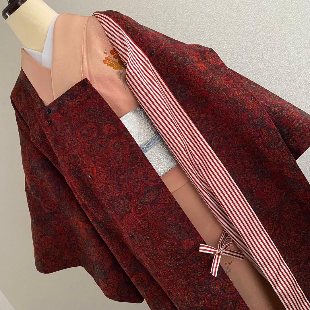 さが美 謹製 超美 正絹 輪奈コート 防寒 着物 和装コート 冬コート さが美 謹製 超美 正絹 輪奈コート 防寒 着物 和装コート 冬コート