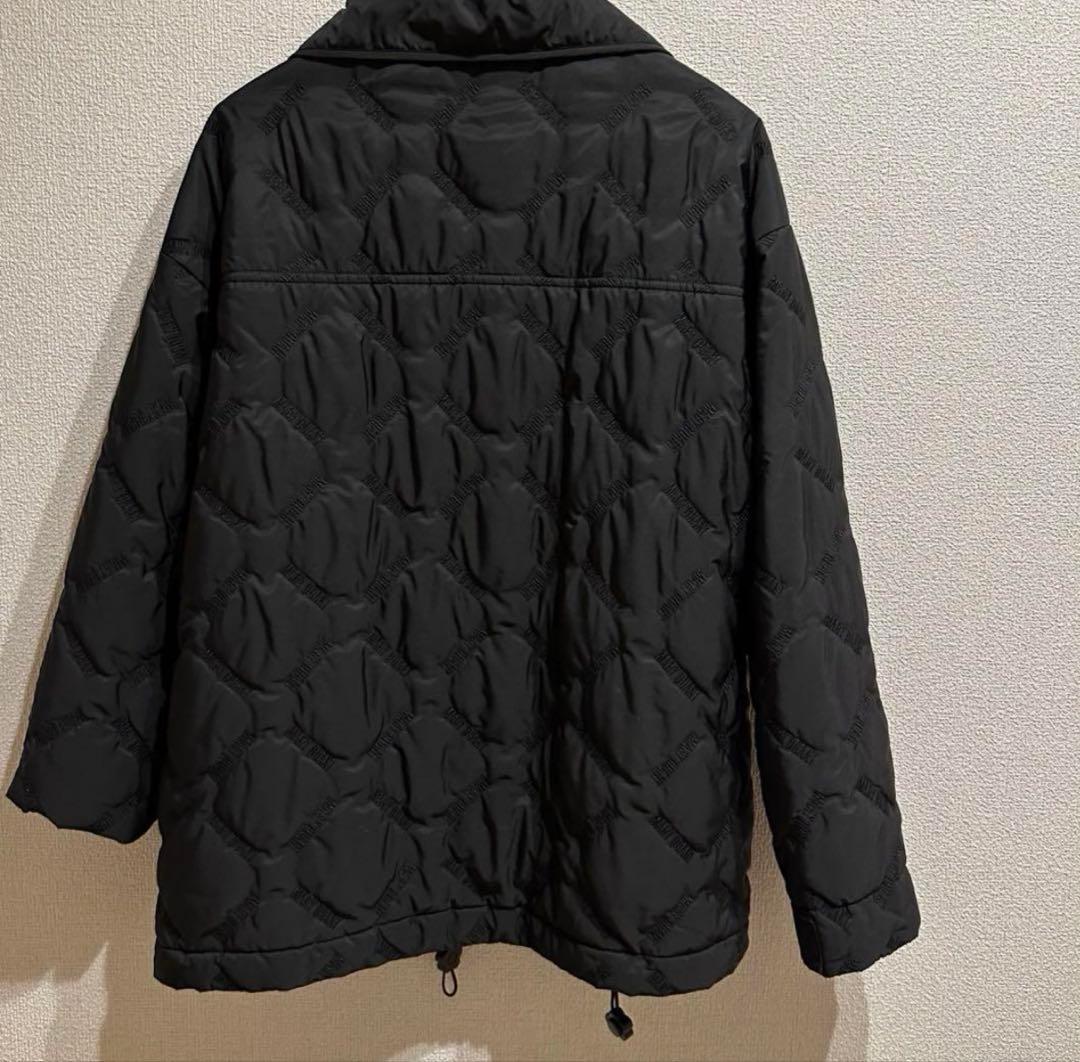 定価大幅以下ロゴブラックブルゾン みM