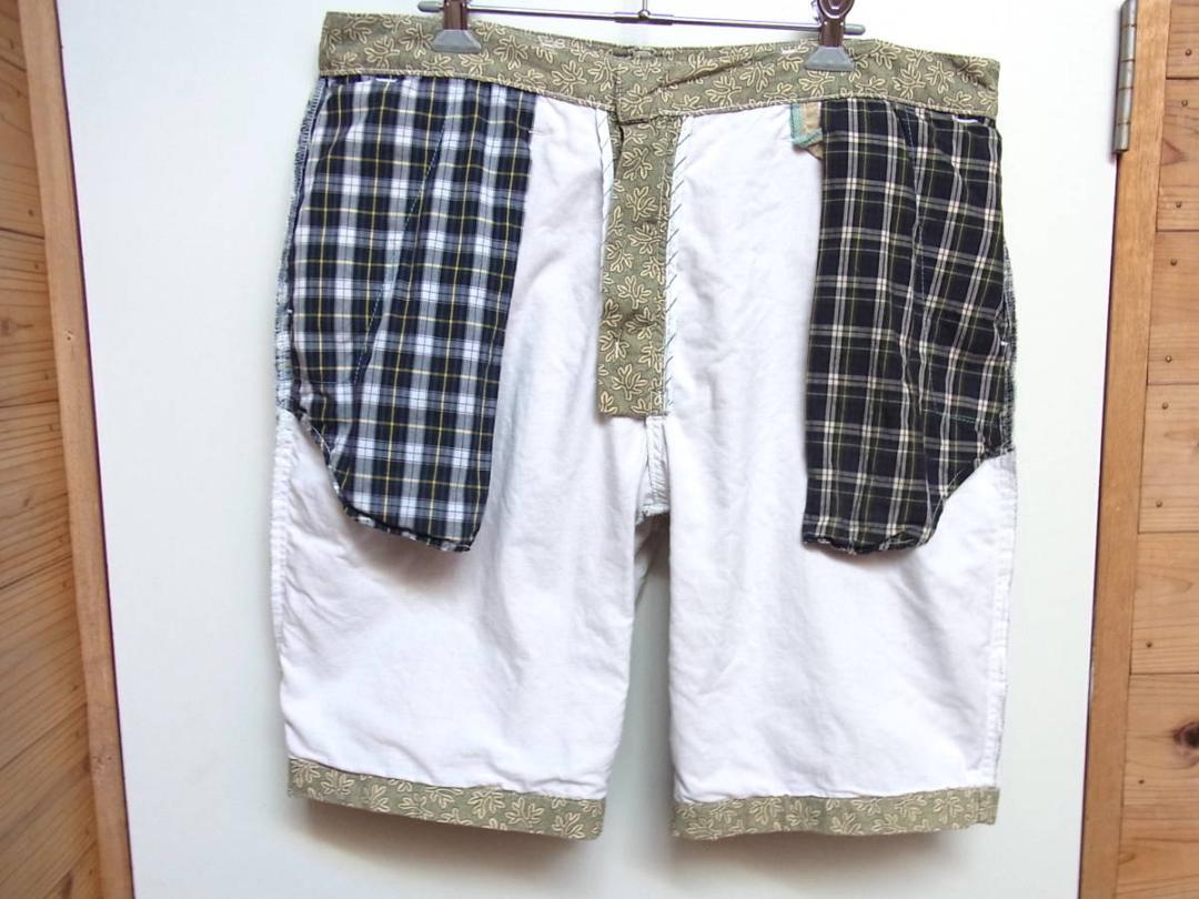 Post Overalls O’alls キャリコ柄ショーツ カバーオール