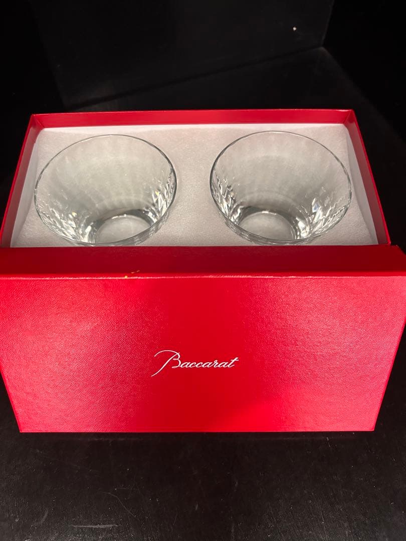 Baccarat クリスタル ロックグラス 2個セット