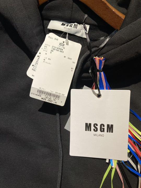 最新作限定SALE MSGM エムエスジーエム 新品 フード ロゴ パーカー S ブラック XLKRg-m74055839822 新作登場SALE