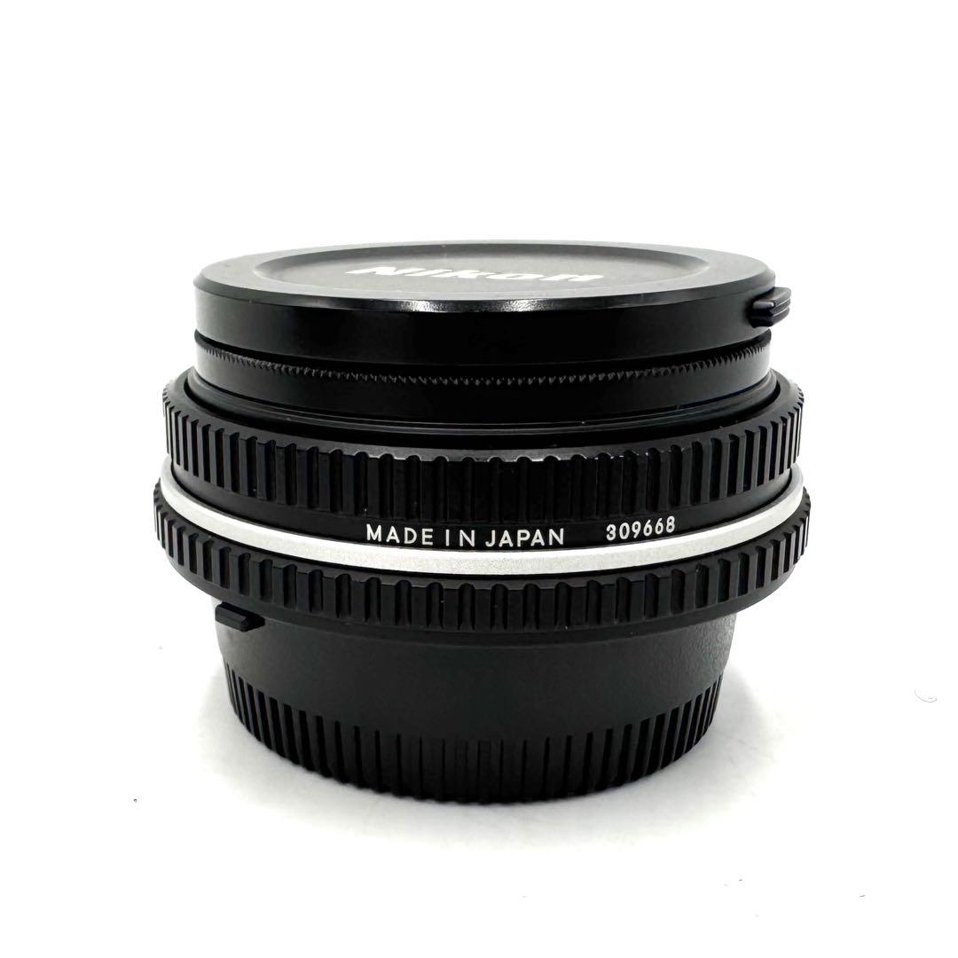 ブランド品専門の ❁美品❁Nikonニコン Ai-s f2.8Pパンケーキ 45mm Nikkor レンズ(単焦点)