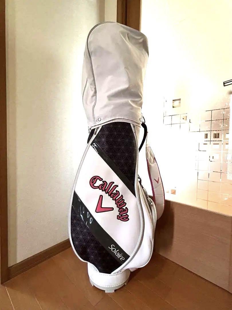 キャロウェイ Callaway キャディバッグ レディース  ホワイト ピンク