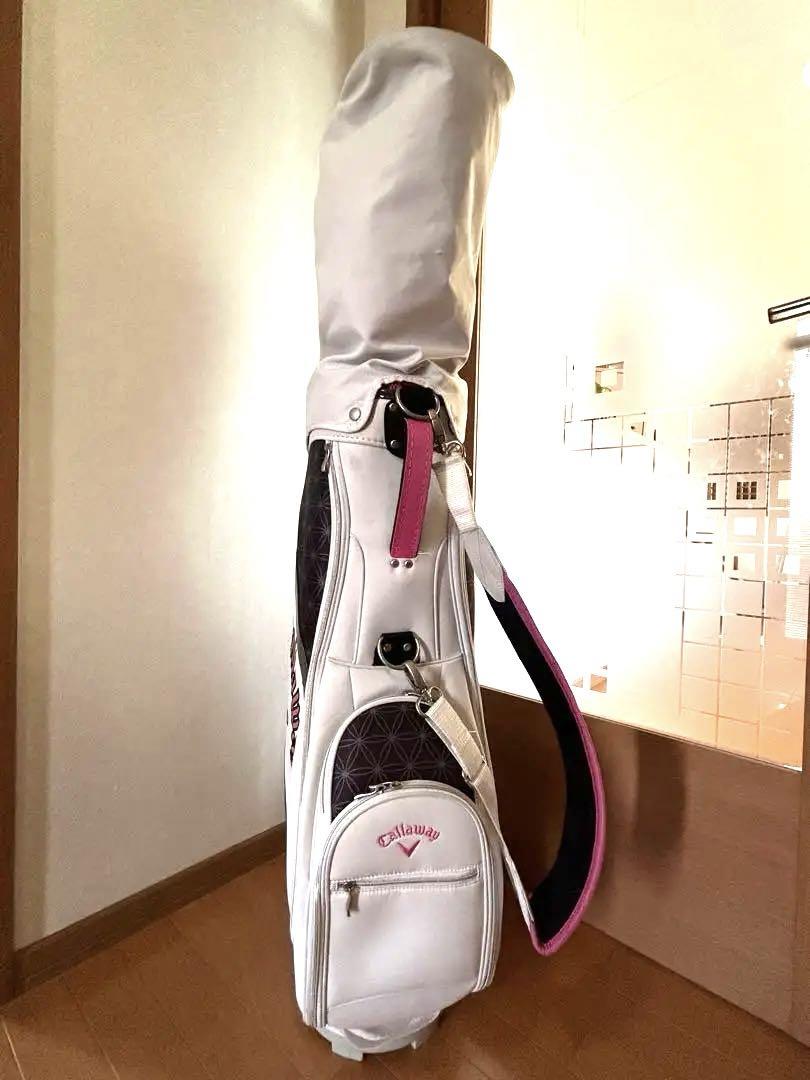 キャロウェイ Callaway キャディバッグ レディース  ホワイト ピンク