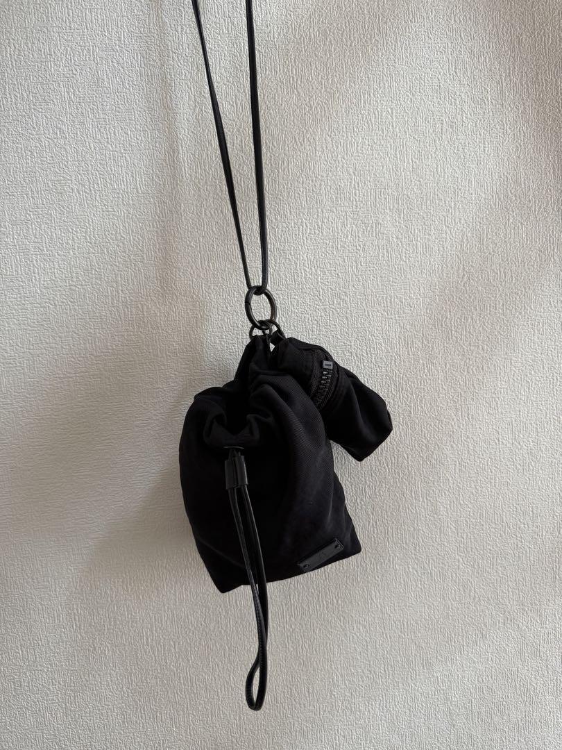 Y'S VINTAGE NYLON POUCH 黒 ナイロン エコバッグ パウチ