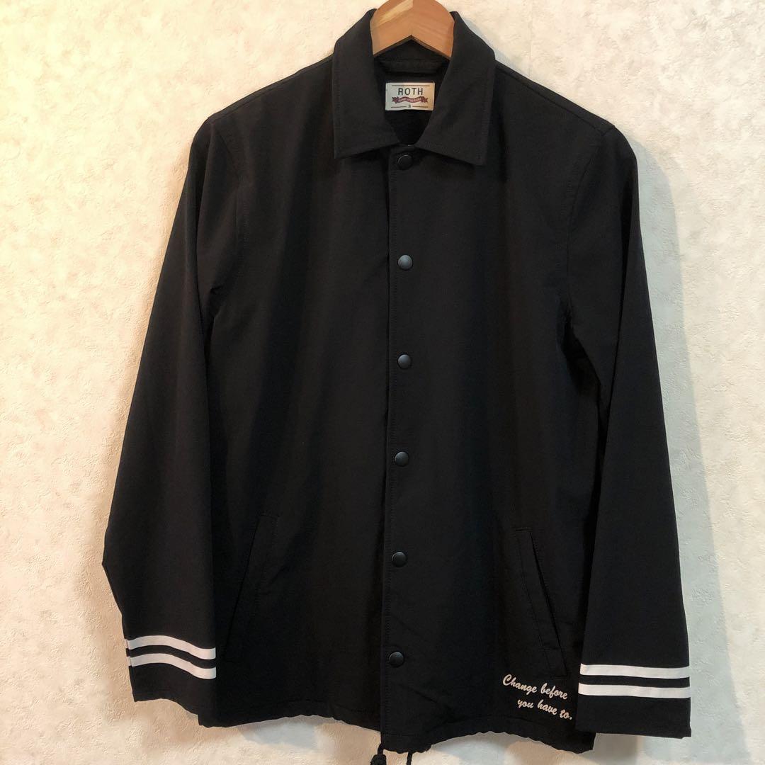 【ROTH】ジャケット　Sサイズ　ブラック　バックプリント