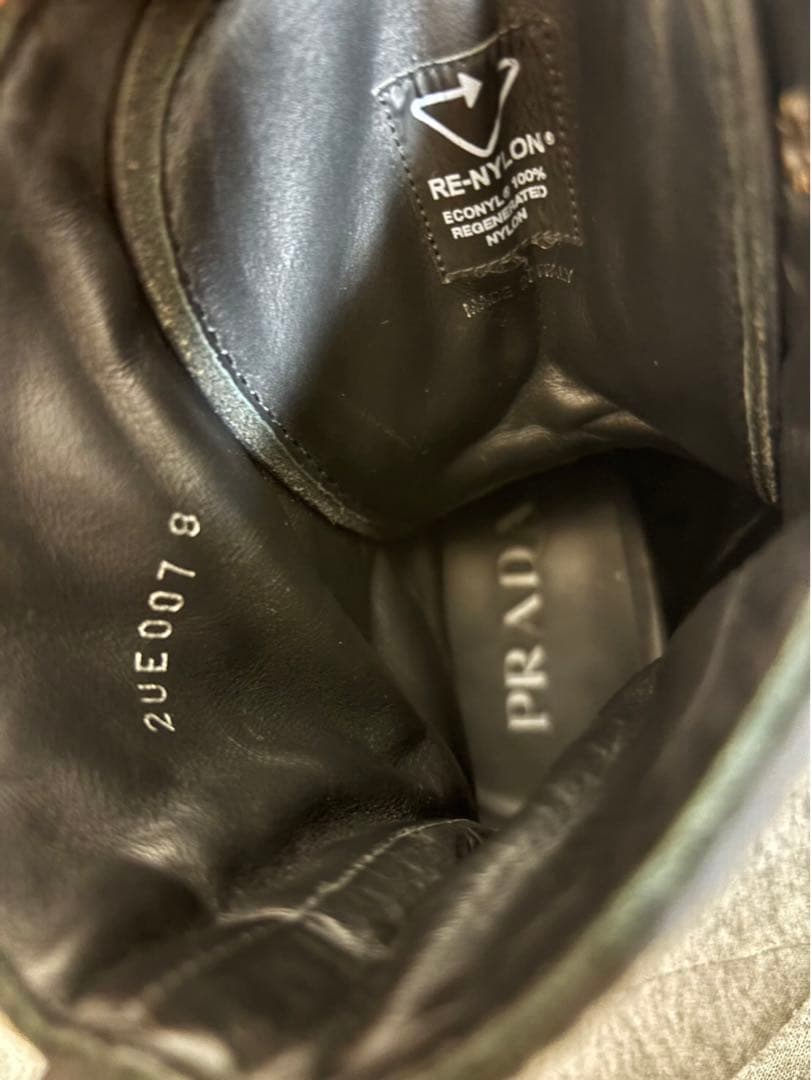 プラダ PRADA モノリス 2UE007 コンバットブーツ サイズ8 厚底盛り プラダ PRADA モノリス 2UE007 コンバットブーツ サイズ8 厚底盛り